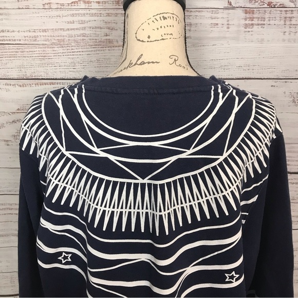 Blak by Rocawear navy all over print crewneck size large vintage sweater - Picture 3 of 10